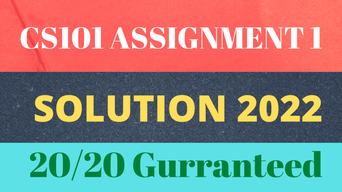 eng 001 assignment 1 solution 2022