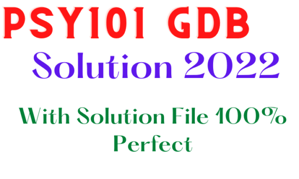 PSY101 GDB Solution Spring 2022 - Concepts Builder