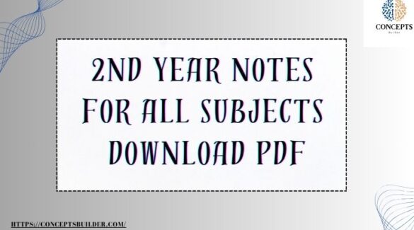 2nd Year Notes for All Subjects in PDF | FSC Part 2 KIPS Notes for All ...